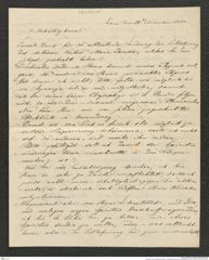 Nachlass Franz Steindachner, Brief von Gregor Bucchich an Franz Steindachner (29.11.1880), Inv.Nr. 62.05, Seite 1